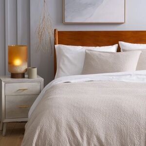 Quince Organic Luxe Waffle King/Cal King Duvet Cover